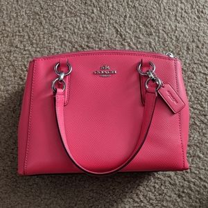 Pink Coach Christie mini bag